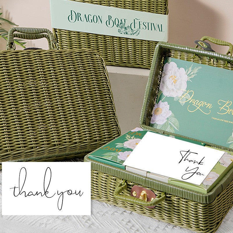 Simple Gift Packaging Greeting Coated Paper Card