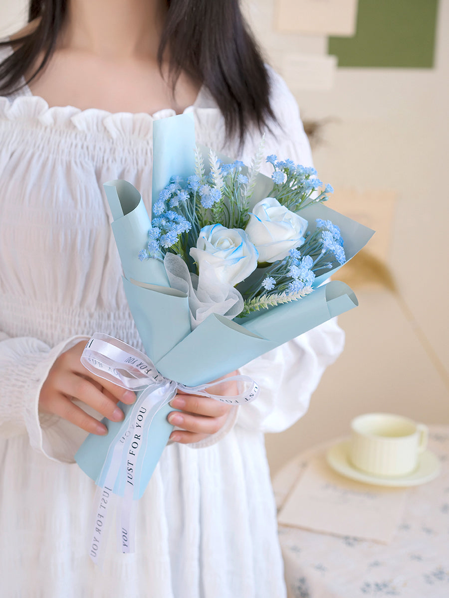 Finished Immortal Bouquet Soap Preserved Flower Holiday Gift