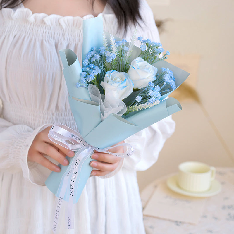 Finished Immortal Bouquet Soap Preserved Flower Holiday Gift