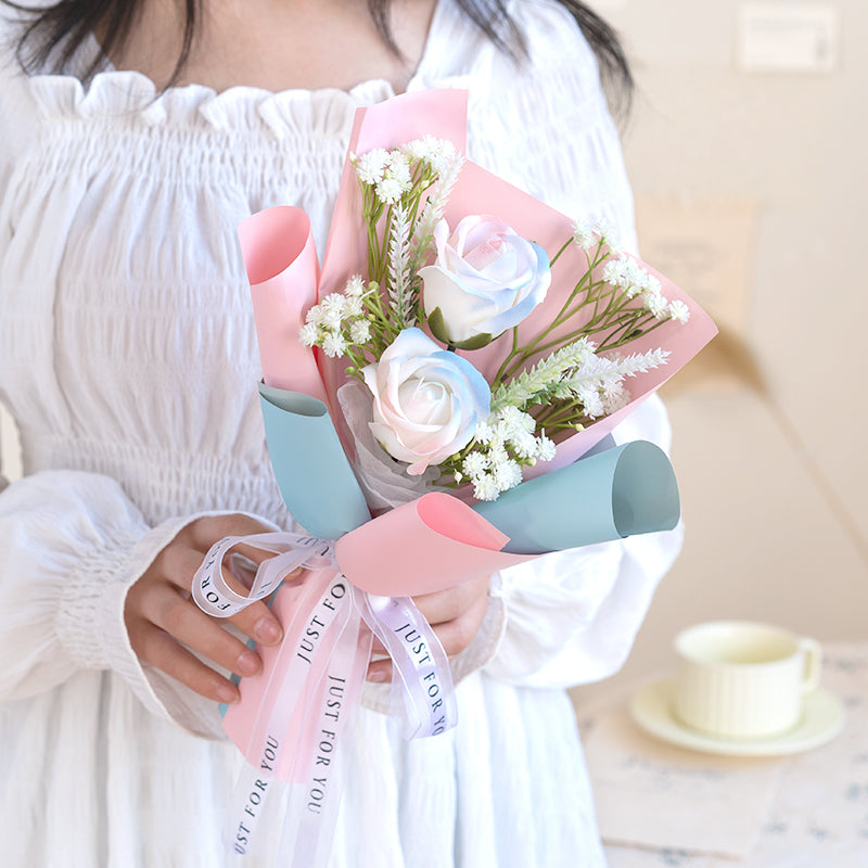 Finished Immortal Bouquet Soap Preserved Flower Holiday Gift