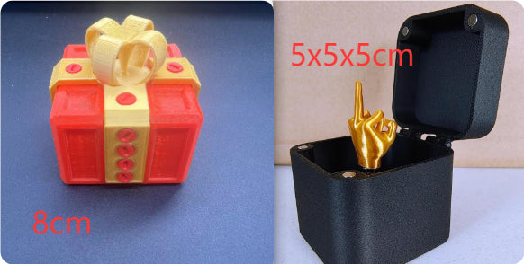 Christmas Interesting Prank Gift Middle Finger In Box Christmas Box Funny Creative Gifts Office Desk Decoration Home Decoration